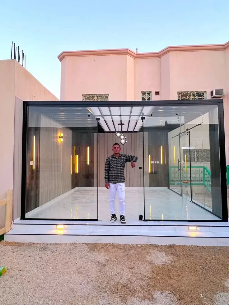 بناء وترميم مجلس خارجي بشمال الرياض مودرن بالحوش