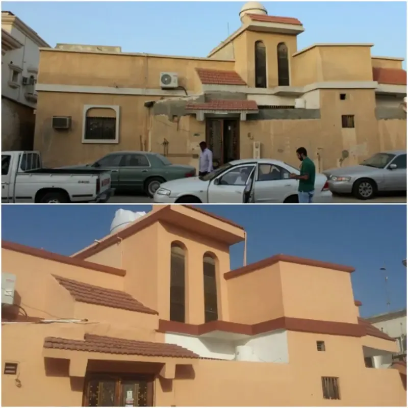ترميم وتشطيب واجهات فلل ومنازل حي المحمديه بالرياض 