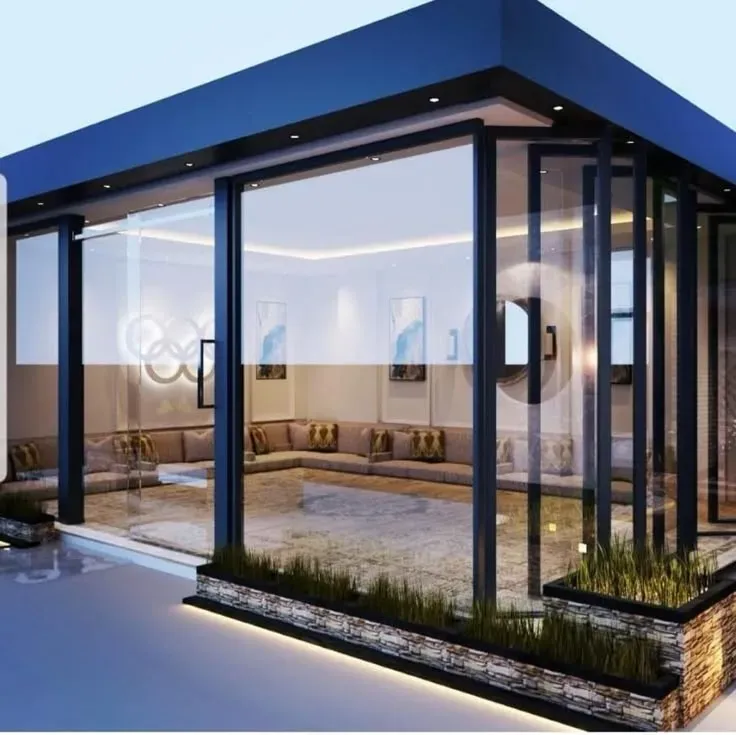 بناء وترميم مجلس خارجي بشمال الرياض مودرن بالحوش