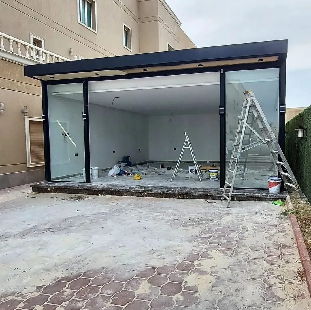 بناء وترميم مجلس خارجي بشمال الرياض مودرن بالحوش