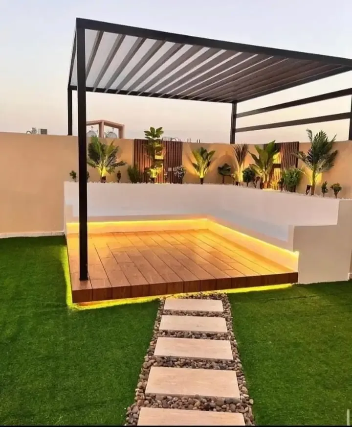 أفضل أفكار تصميم مجالس وجلسات خارجية للمنازل والأسطح حي لبن