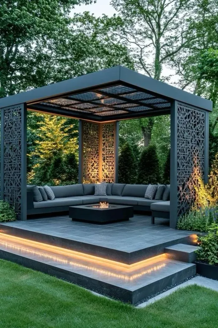 أفضل أفكار تصميم مجالس وجلسات خارجية للمنازل والأسطح حي لبن