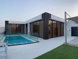 مجلس خارجي مصنوع بساندوش وشالهيات والأسمنت بوردبشمال الرياض 